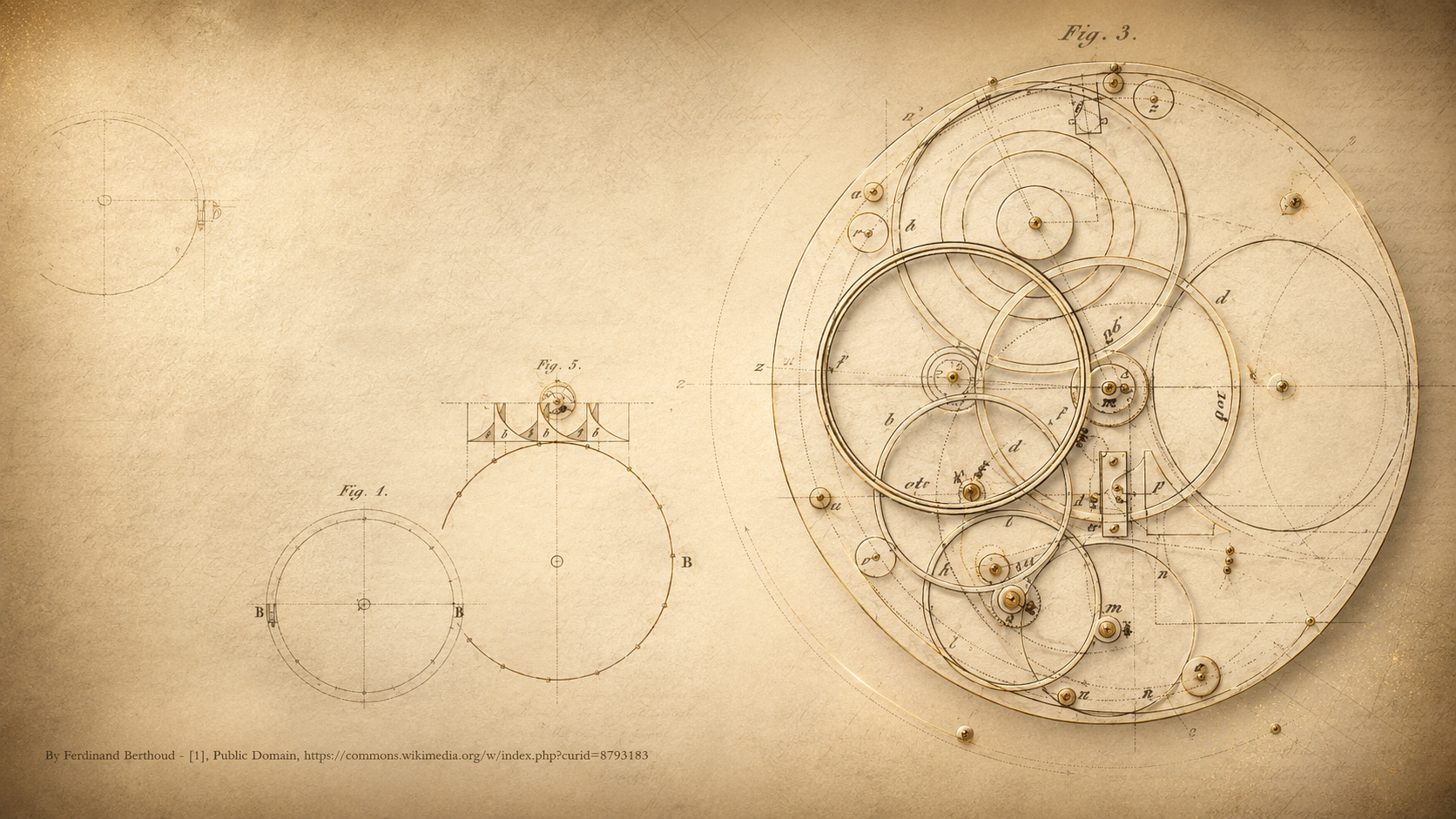 Historical H4 watchmaking illustration associated with John Harrison’s marine timekeeper.